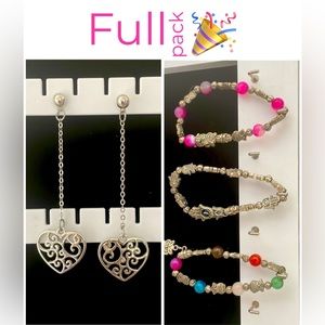 Full pack bracelets and earrings 🎉(sold separately on different post $10 each)